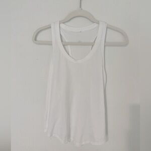 Brand new never been worn before loose white Lululemon tank